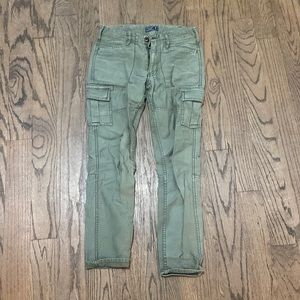 Abercrombie Slim fit cargo boyfriend pants in washed army green